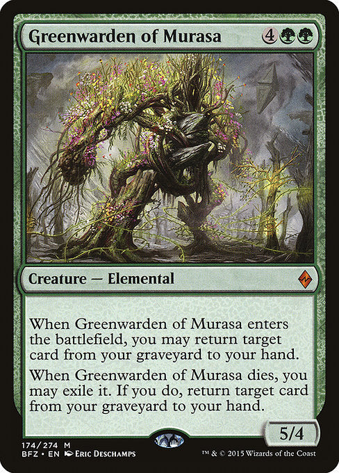 【EN】ムラーサの緑守り/Greenwarden of Murasa [BFZ] 緑M No.174