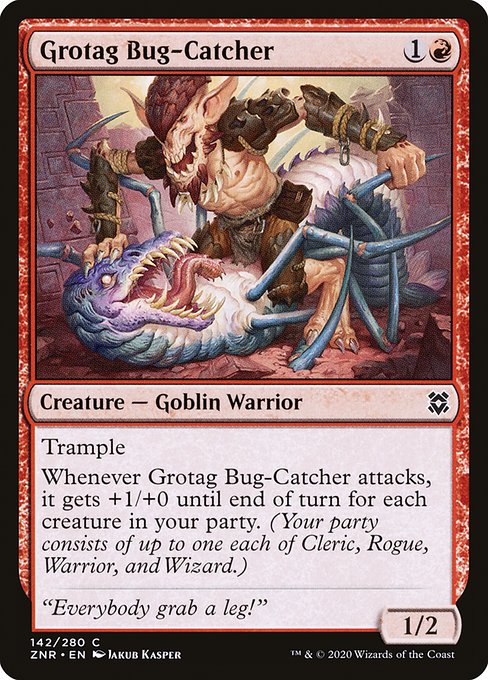 【EN】グロータグの虫捕り/Grotag Bug-Catcher [ZNR] 赤C No.142