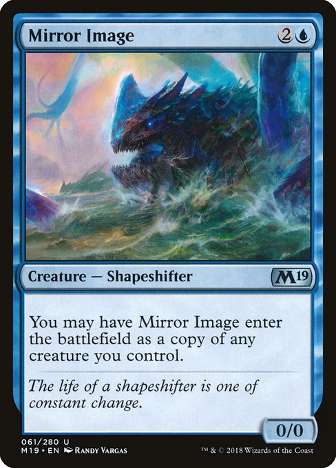 【Foil】【EN】鏡像/Mirror Image [M19] 青U No.61