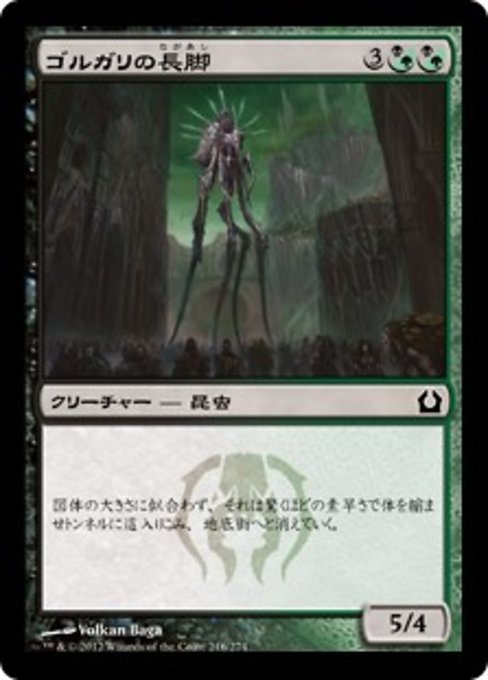 【Foil】【JP】ゴルガリの長脚/Golgari Longlegs [RTR] 混C No.216