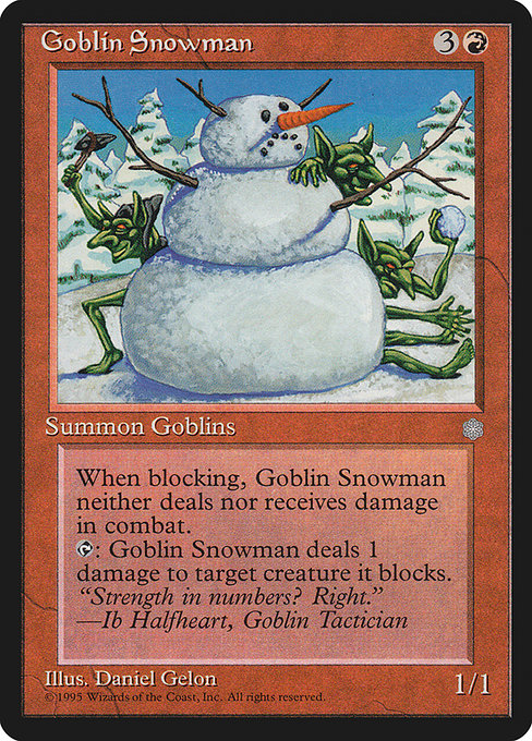 【EN】ゴブリンの雪だるま/Goblin Snowman [ICE] 赤U No.191