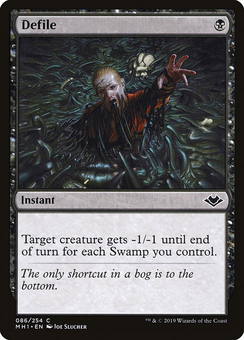 【Foil】【EN】汚涜/Defile [MH1] 黒C No.86
