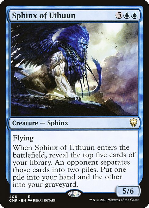【EN】ウスーンのスフィンクス/Sphinx of Uthuun [CMR] 青R No.406