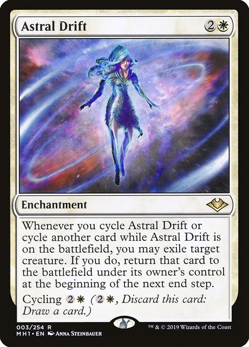【Foil】【EN】霊体の横滑り/Astral Drift [MH1] 白R No.3