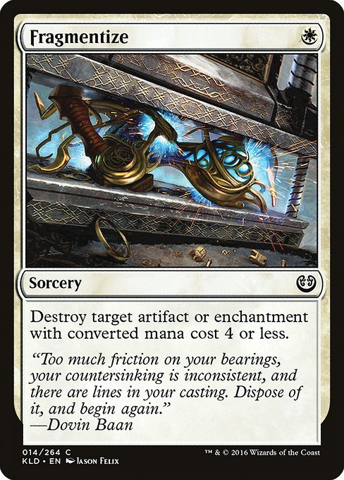 【Foil】【EN】断片化/Fragmentize [KLD] 白C No.14