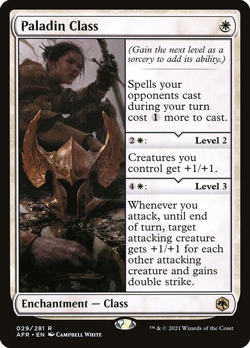 【Foil】【EN】パラディン・クラス/Paladin Class [AFR] 白R No.29