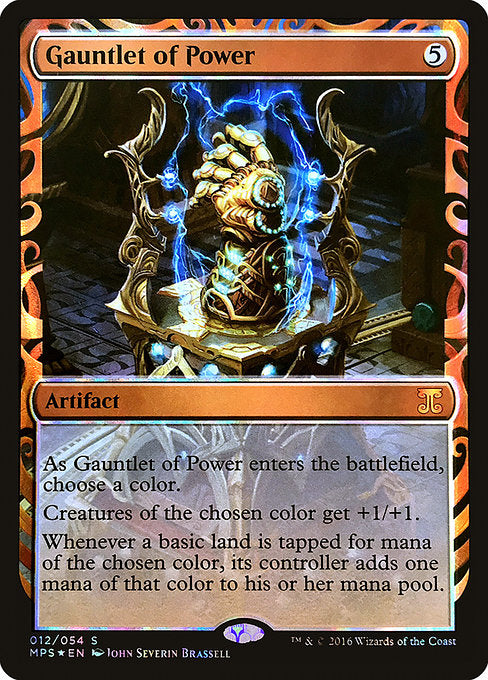 【Foil】【EN】魔力の篭手/Gauntlet of Power [MPS] 茶M No.12