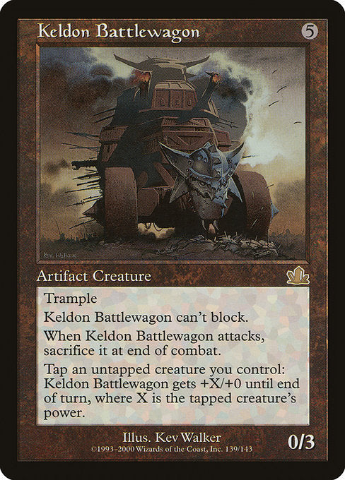 【Foil】【EN】ケルドの闘車/Keldon Battlewagon [PCY] 茶R No.139