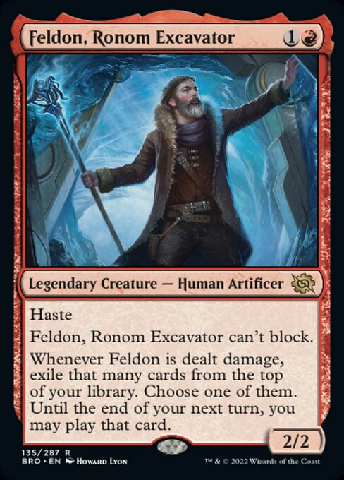 【Foil】【EN】ロノムの発掘家、フェルドン/Feldon, Ronom Excavator [BRO] 赤R No.135