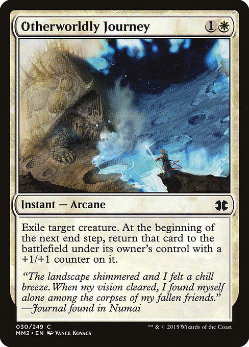 【Foil】【EN】来世への旅/Otherworldly Journey [MM2] 白C No.30