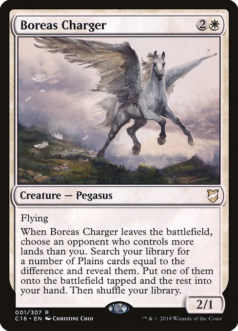 【EN】ボレアスの軍馬/Boreas Charger [C18] 白R No.1