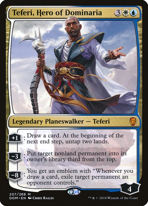 【Foil】【EN】ドミナリアの英雄、テフェリー/Teferi, Hero of Dominaria [DOM] 金M No.207