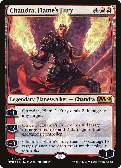 【EN】炎の憤怒、チャンドラ/Chandra, Flame's Fury [M20] 赤M No.294