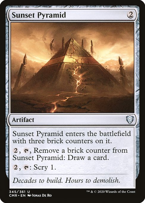 【Foil】【EN】黄昏のピラミッド/Sunset Pyramid [CMR] 茶U No.345