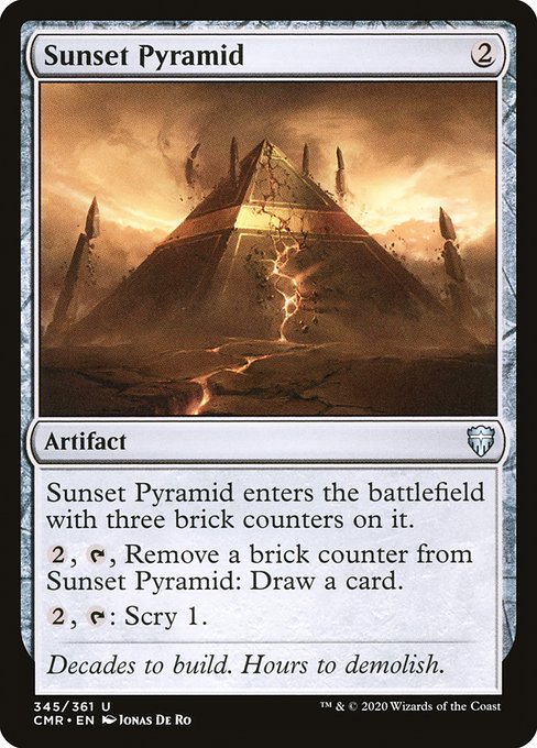 【Foil】【EN】黄昏のピラミッド/Sunset Pyramid [CMR] 茶U No.345