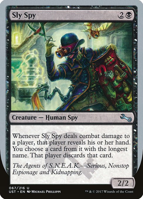 【Foil】【EN】Sly Spy [UST] 黒U No.67a