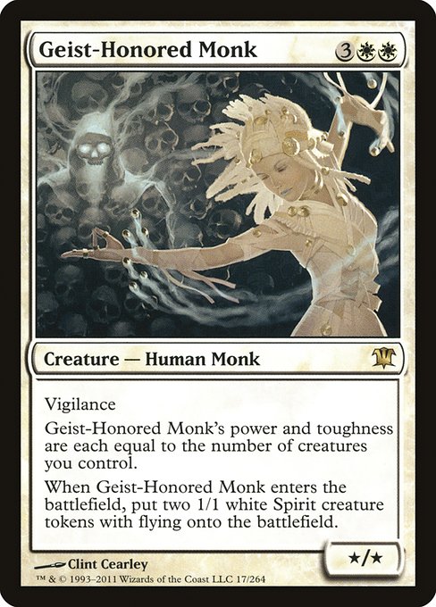 【Foil】【EN】霊誉の僧兵/Geist-Honored Monk [ISD] 白R No.17