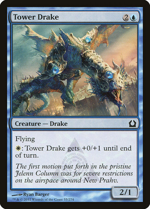【Foil】【EN】塔のドレイク/Tower Drake [RTR] 青C No.55