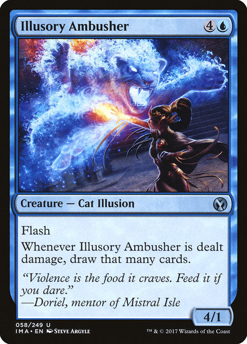 【Foil】【EN】錯覚の伏兵/Illusory Ambusher [IMA] 青U No.58