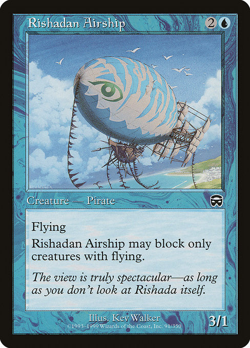 【Foil】【EN】リシャーダの飛行船/Rishadan Airship [MMQ] 青C No.91