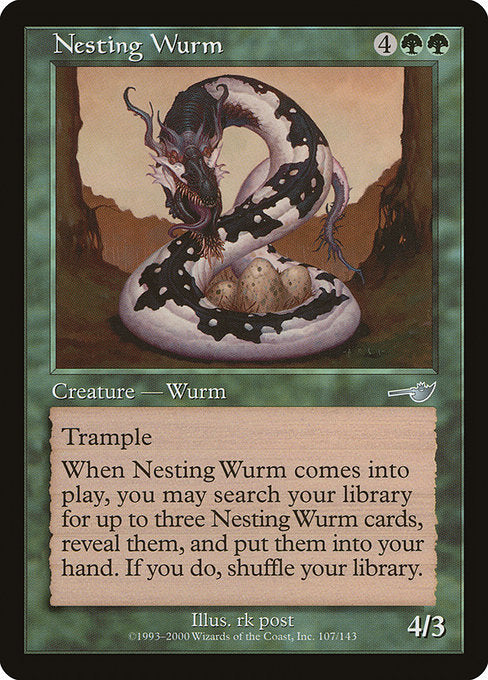 【EN】巣ごもりワーム/Nesting Wurm [NEM] 緑U No.107