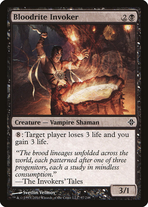 【Foil】【EN】血儀式の発動者/Bloodrite Invoker [ROE] 黒C No.97