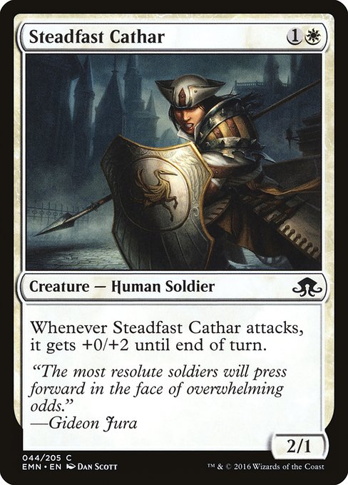 【EN】不動の聖戦士/Steadfast Cathar [EMN] 白C No.44