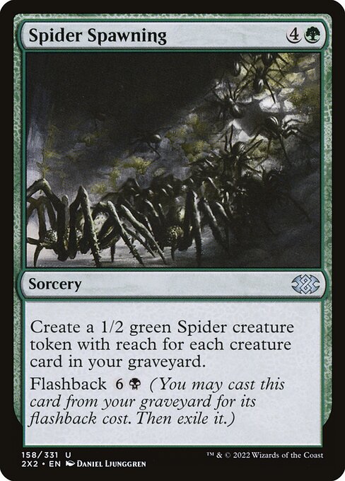 【Foil】【EN】蜘蛛の発生/Spider Spawning [2X2] 緑U No.158