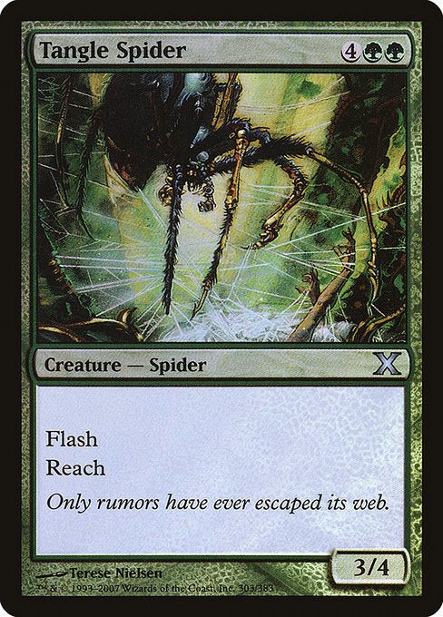 【Foil】【EN】絡み森の蜘蛛/Tangle Spider [10E] 緑U No.303★