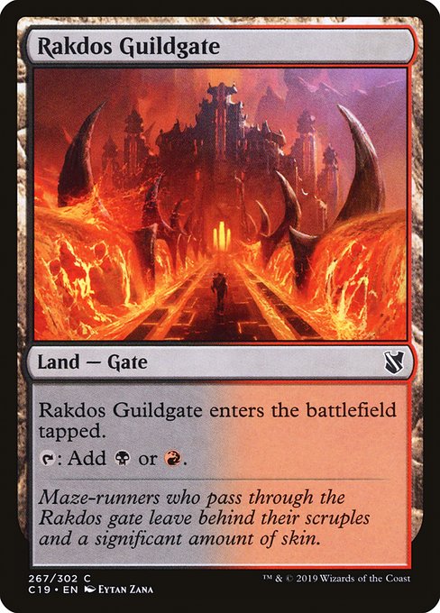 【EN】ラクドスのギルド門/Rakdos Guildgate [C19] 無C No.267