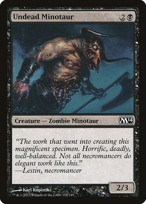 【Foil】【EN】アンデッドのミノタウルス/Undead Minotaur [M14] 黒C No.119