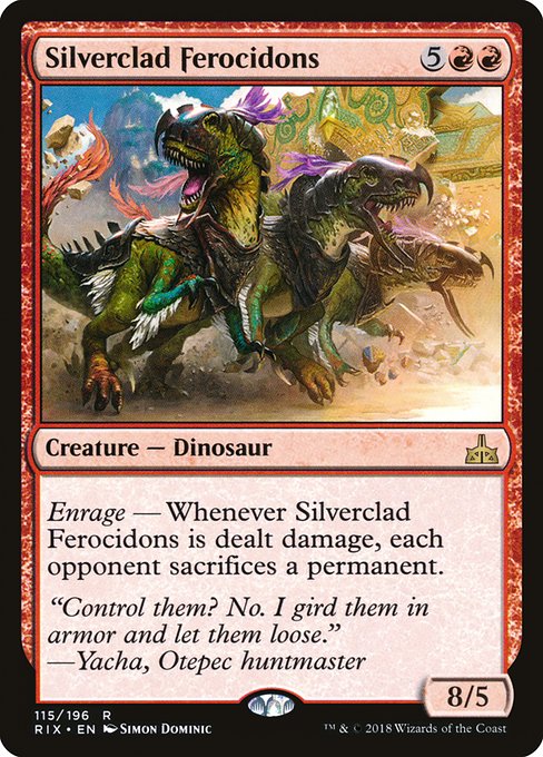 【EN】銀まといのフェロキドン/Silverclad Ferocidons [RIX] 赤R No.115