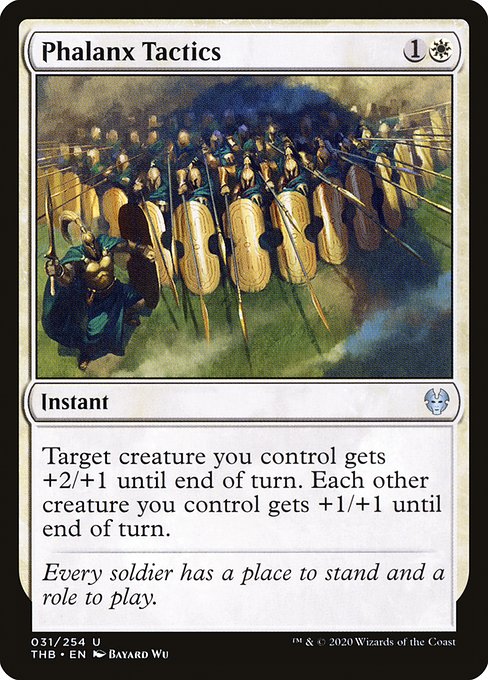 【Foil】【EN】密集戦術/Phalanx Tactics [THB] 白U No.31