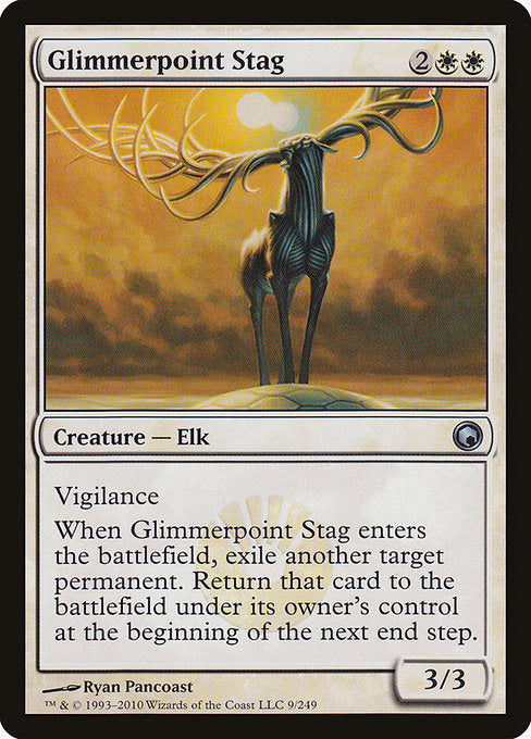 【Foil】【EN】微光角の鹿/Glimmerpoint Stag [SOM] 白U No.9