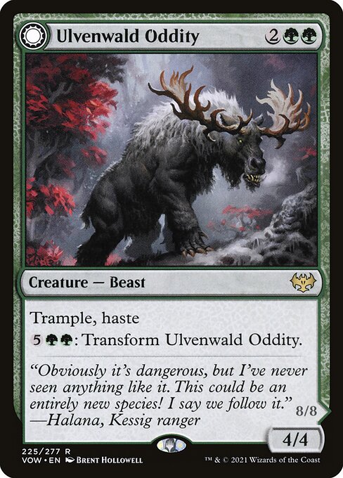 【Foil】【EN】Ulvenwald Oddity // Ulvenwald Behemoth [VOW] 混R No.225
