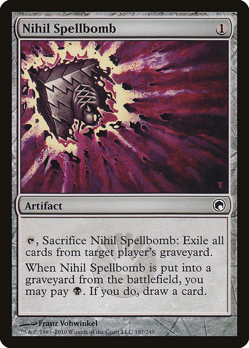 【Foil】【EN】虚無の呪文爆弾/Nihil Spellbomb [SOM] 茶C No.187