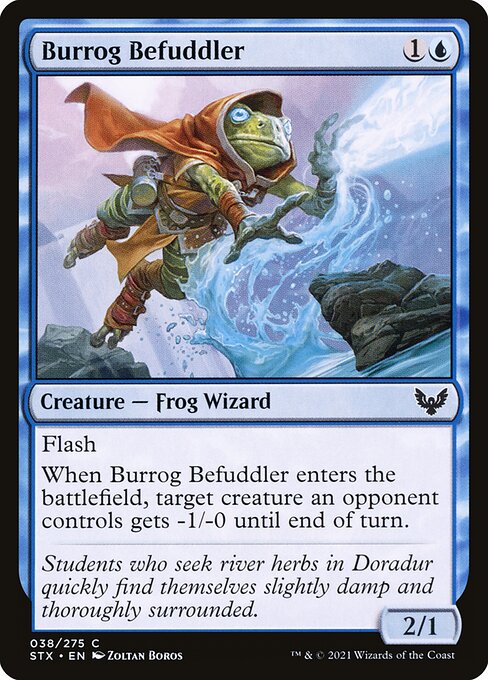 【Foil】【EN】バロッグの混乱起こし/Burrog Befuddler [STX] 青C No.38