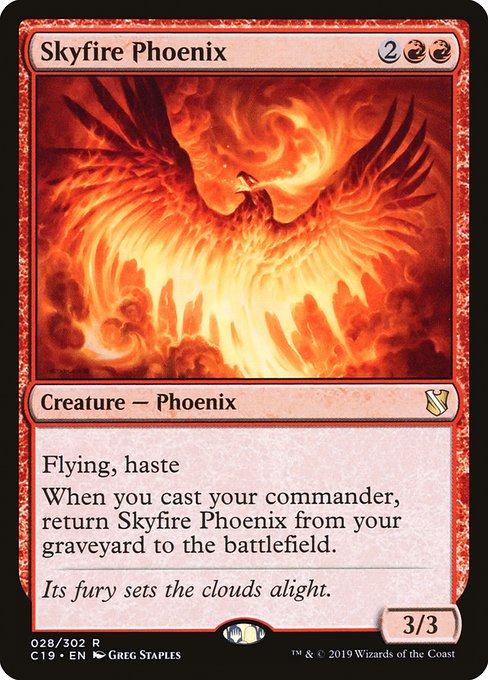 【EN】空火のフェニックス/Skyfire Phoenix [C19] 赤R No.28