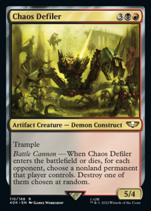 【Foil】【EN】Chaos Defiler [40K] 茶R No.110★