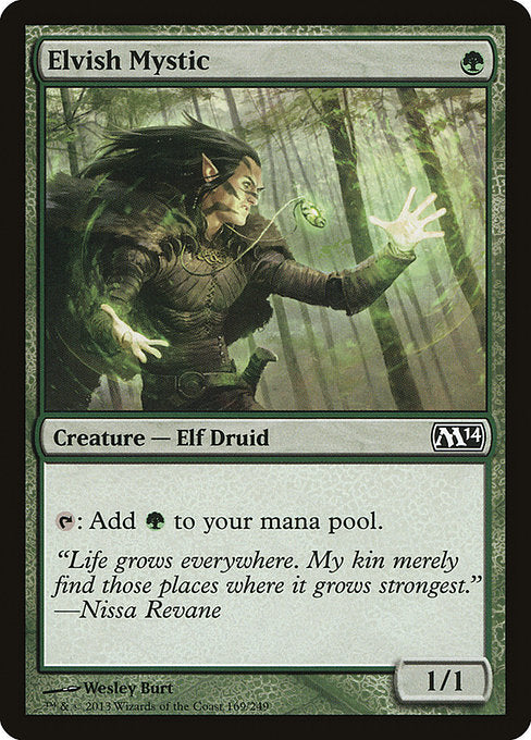 【EN】エルフの神秘家/Elvish Mystic [M14] 緑C No.169