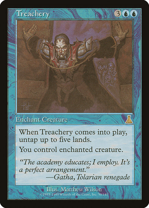 【Foil】【EN】不実/Treachery [UDS] 青R No.50