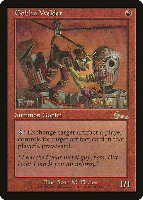 【Foil】【EN】ゴブリンの溶接工/Goblin Welder [ULG] 赤R No.80