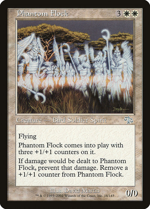 【Foil】【EN】幻影の群れ/Phantom Flock [JUD] 白U No.16