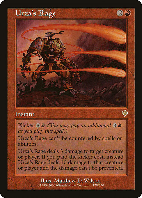 【Foil】【EN】ウルザの激怒/Urza's Rage [INV] 赤R No.178