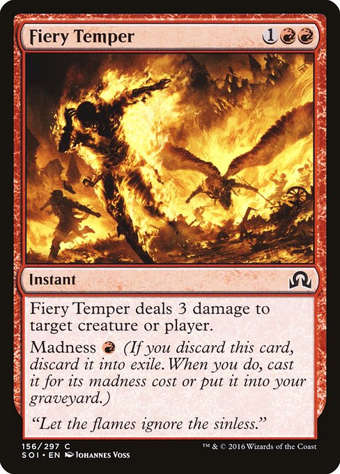 【Foil】【EN】癇しゃく/Fiery Temper [SOI] 赤C No.156
