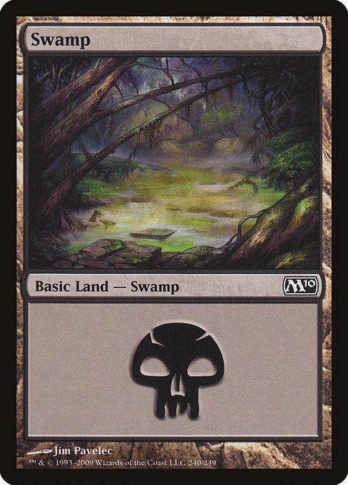 【Foil】【EN】沼/Swamp [M10] 無C No.240