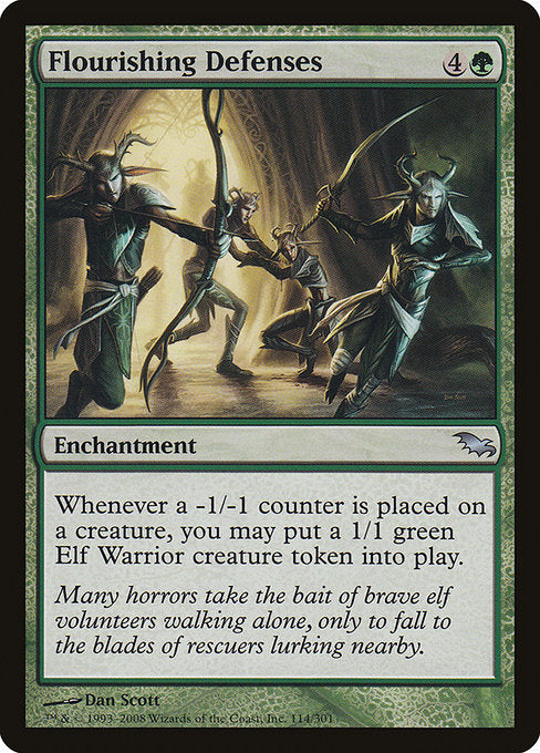 【Foil】【EN】栄華の防衛/Flourishing Defenses [SHM] 緑U No.114