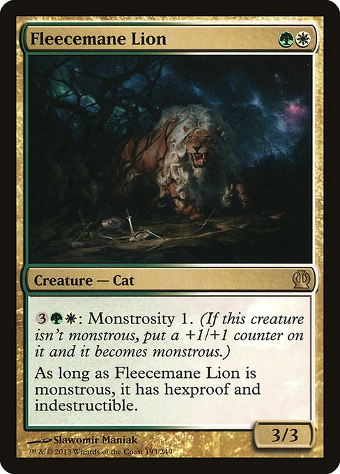 【EN】羊毛鬣のライオン/Fleecemane Lion [THS] 金R No.193