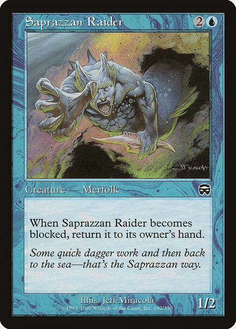 【Foil】【EN】サプラーツォの略奪者/Saprazzan Raider [MMQ] 青C No.102