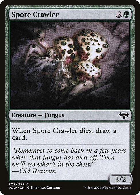 【Foil】【EN】這いまわる胞子/Spore Crawler [VOW] 緑C No.222